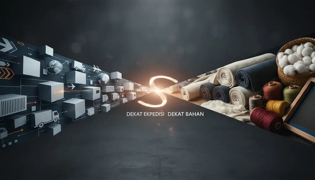 Analisis Lokasi Strategis Vendor Sablon: Dekat Ekspedisi vs Dekat Bahan